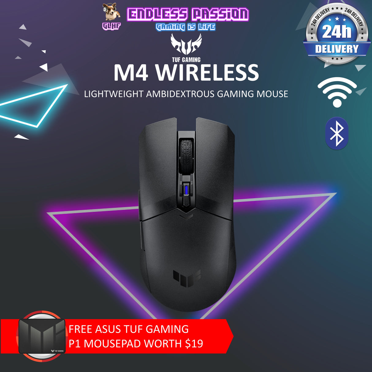 Asus TUF Gaming M4 Wireless Gaming Mouse