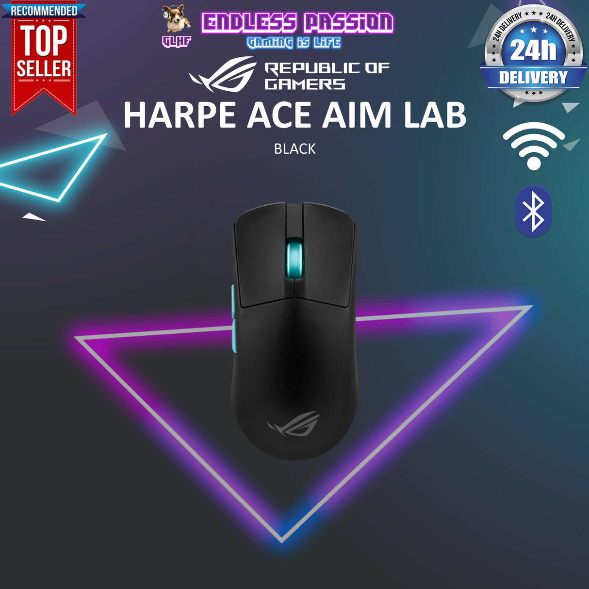 Asus ROG Harpe Ace Aim Lab Edition Wireless Gaming Mouse