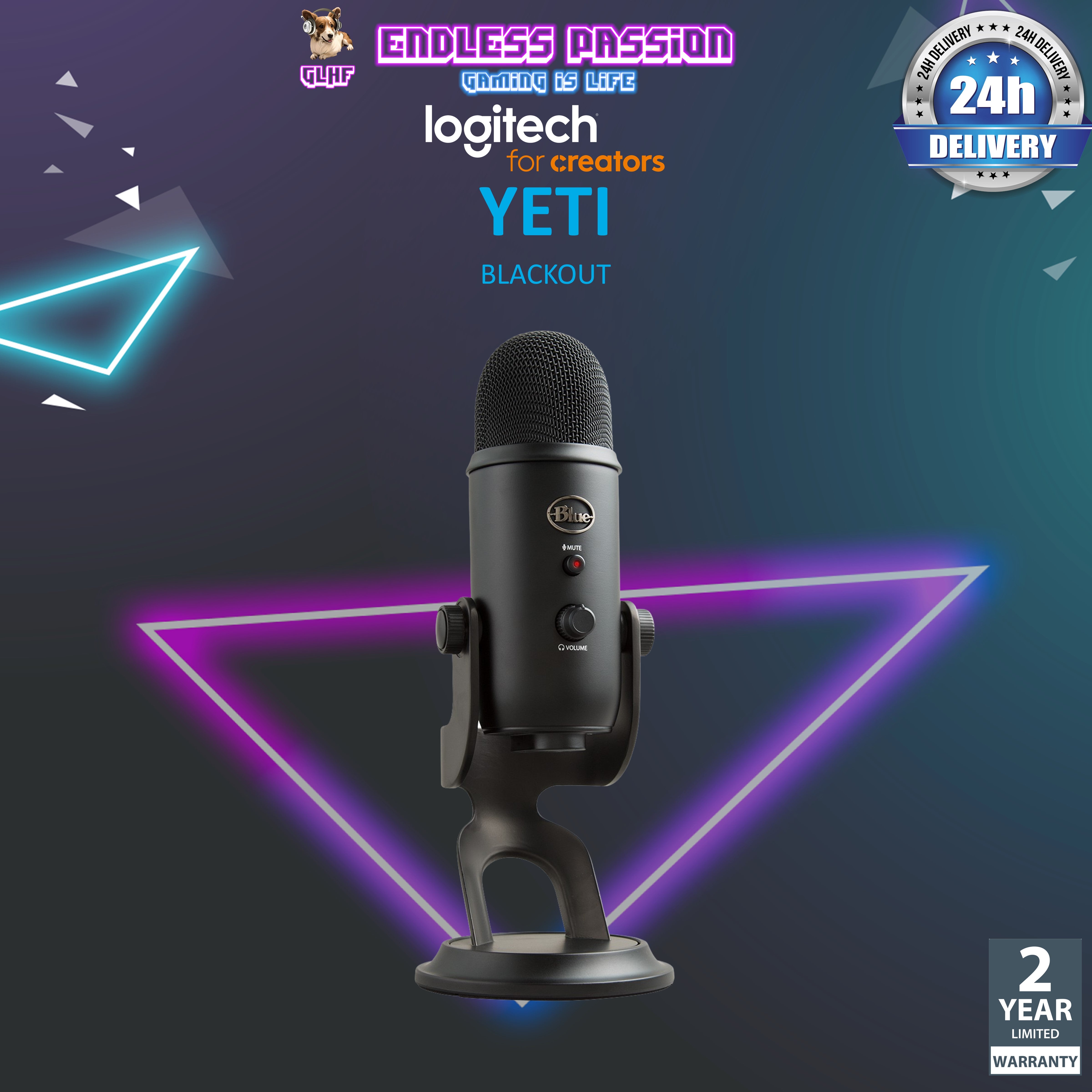 Shops Logitech for Creators Blue Yeti USB Microphone - Whiteout