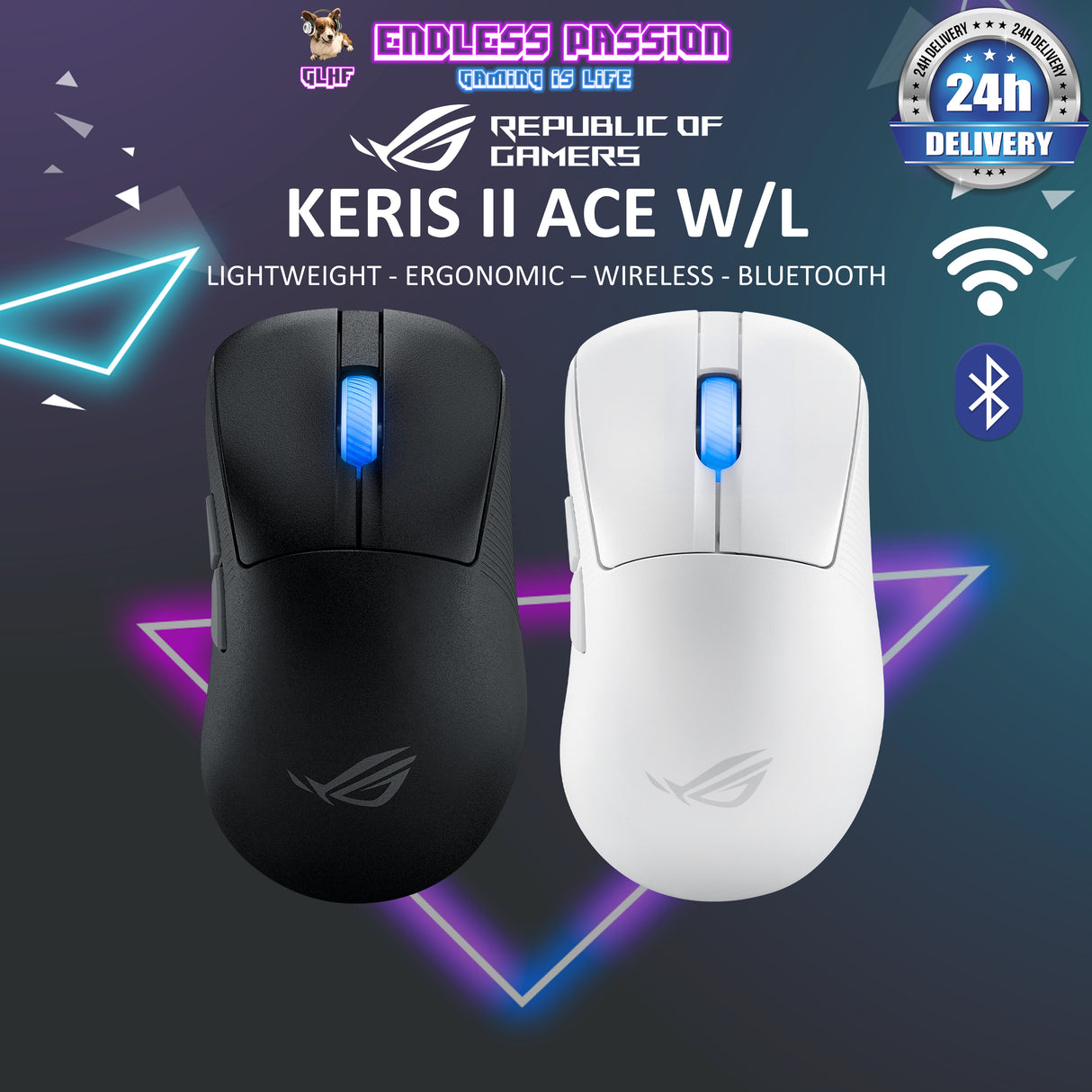 Asus ROG Keris II Ace Wireless Gaming Mouse