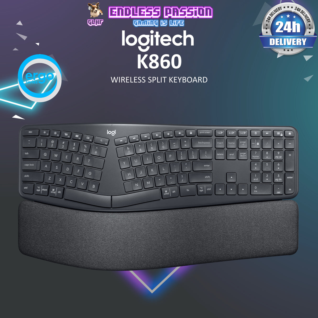 Logitech ERGO K860 Ergonomic Wireless Split Keyboard