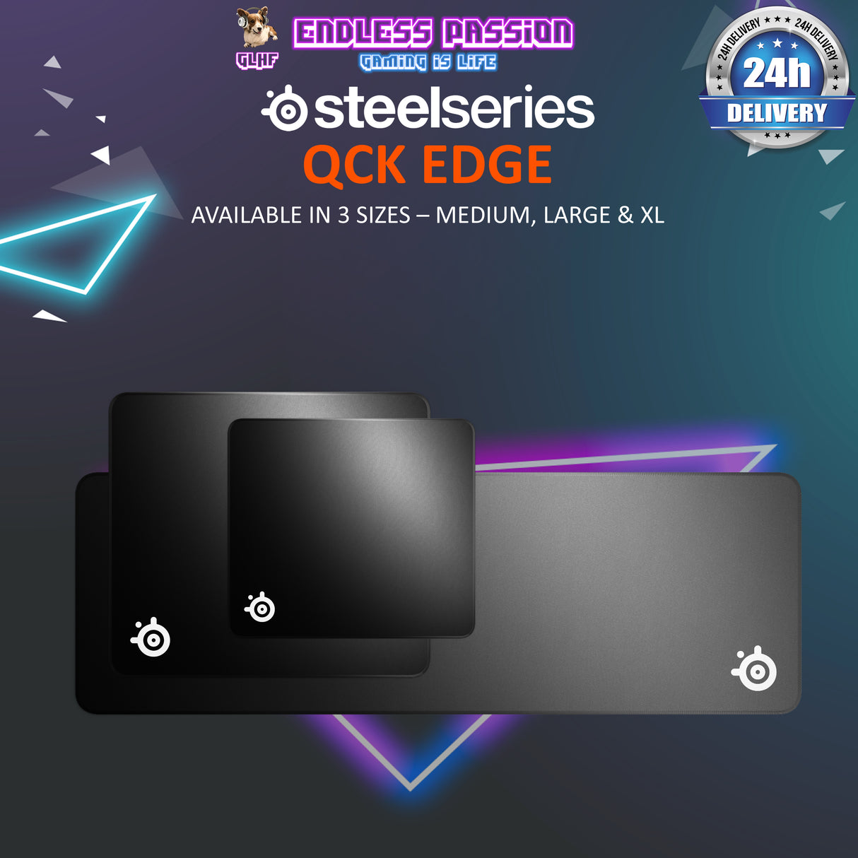 SteelSeries Qck Edge Gaming Mousepad