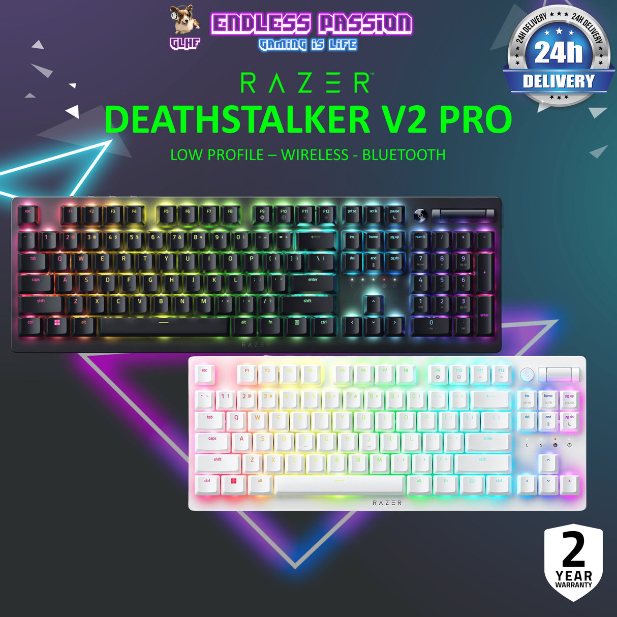 Razer DeathStalker V2 Pro Wireless Gaming Keyboard