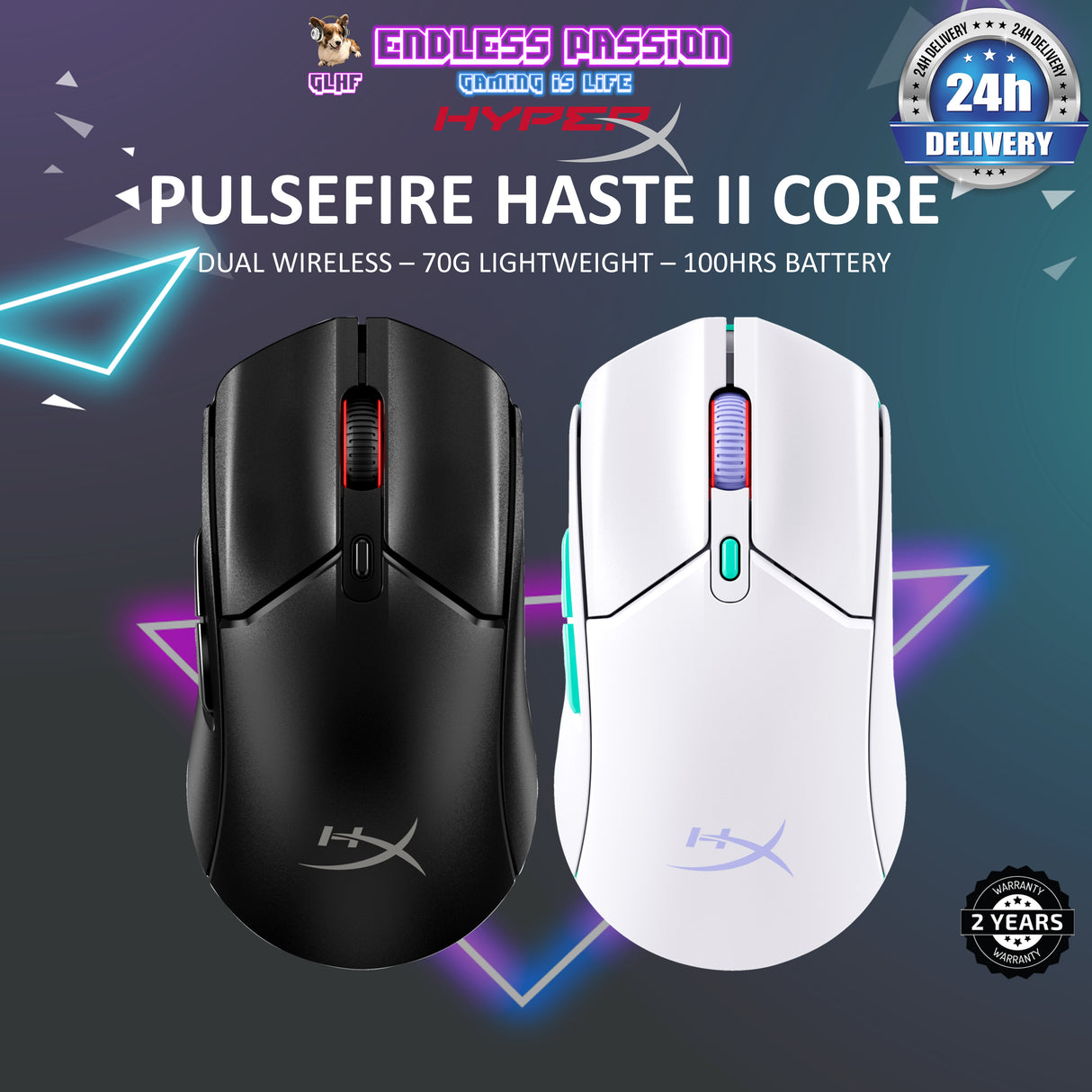 HyperX Pulsefire Haste 2 Core Wireless Gaming Mouse