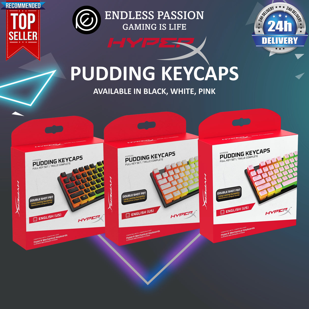 HyperX Pudding Keycaps