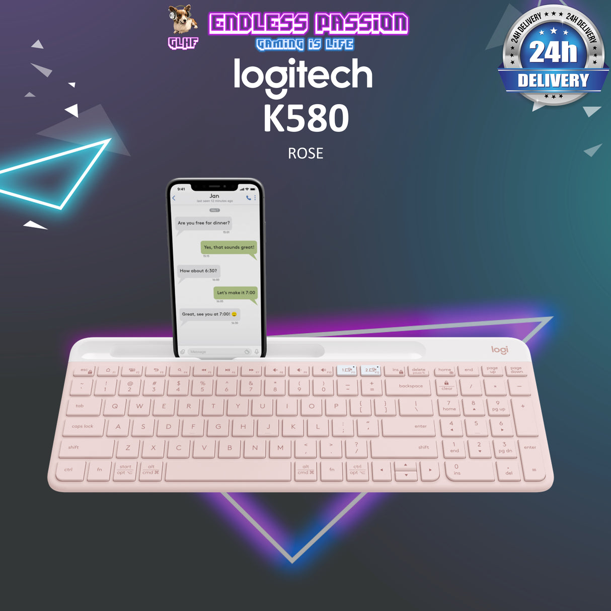 Logitech K580 Slim Multi-Device Wireless Keyboard