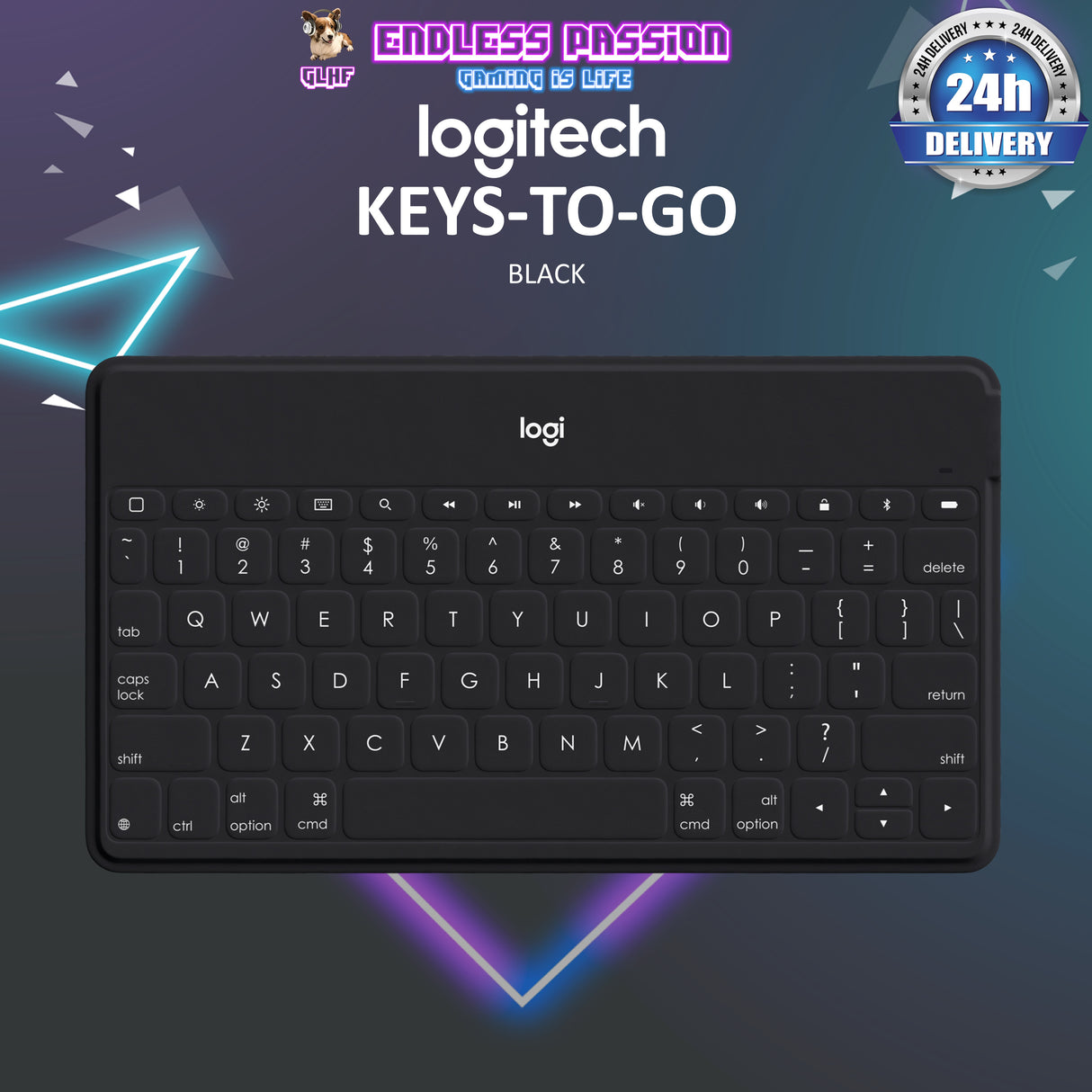 Logitech Keys-to-Go Ultra-Portable Bluetooth Keyboard for iOS