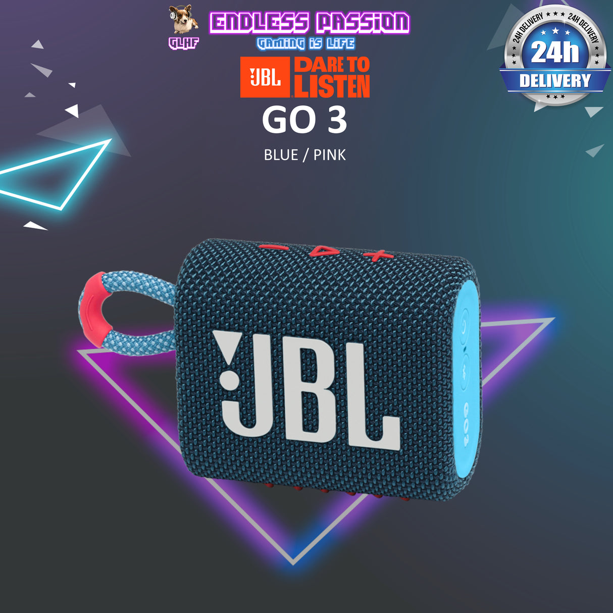 JBL Go 3 Mini Portable Bluetooth Speaker