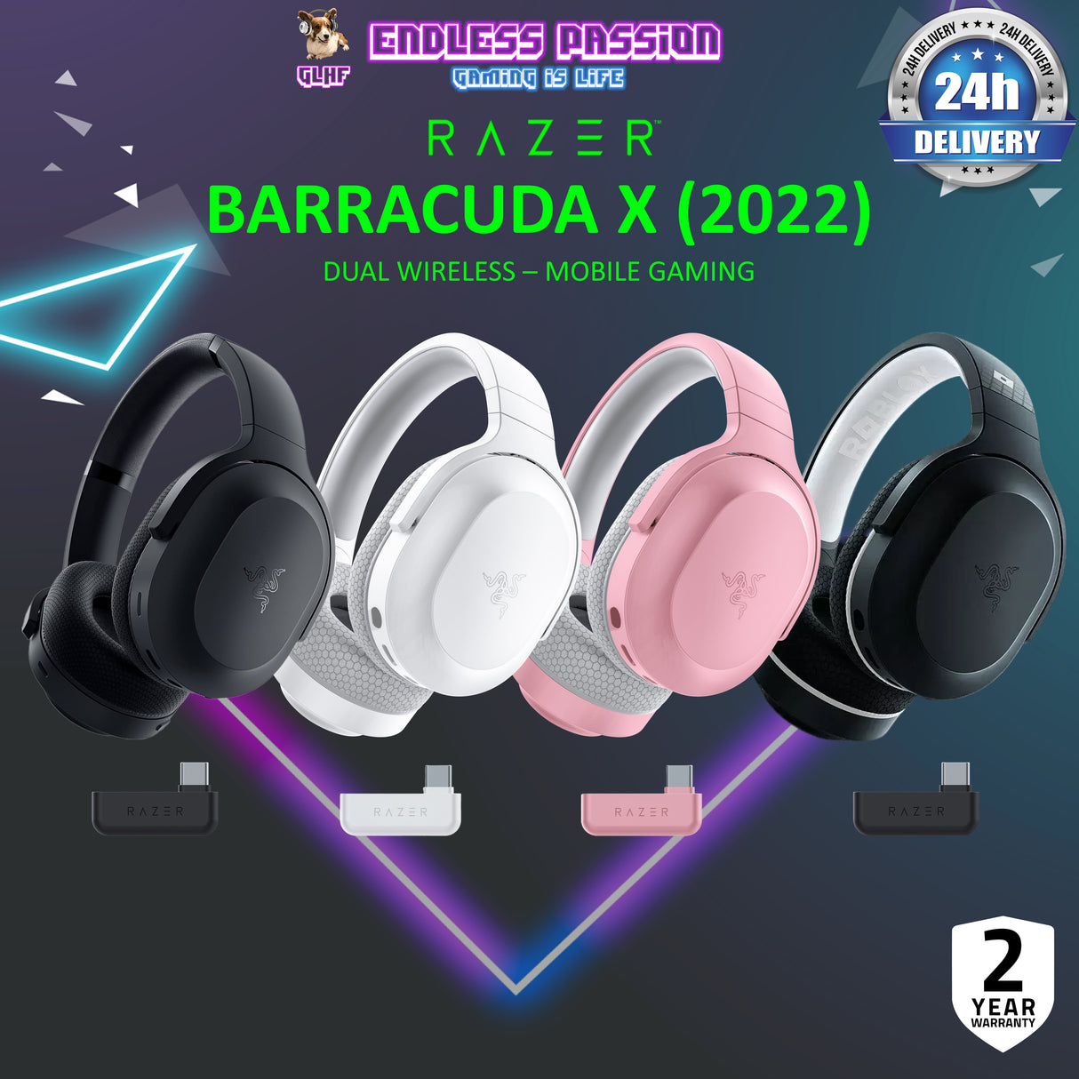 Razer Barracuda X Wireless Gaming & Mobile Headset