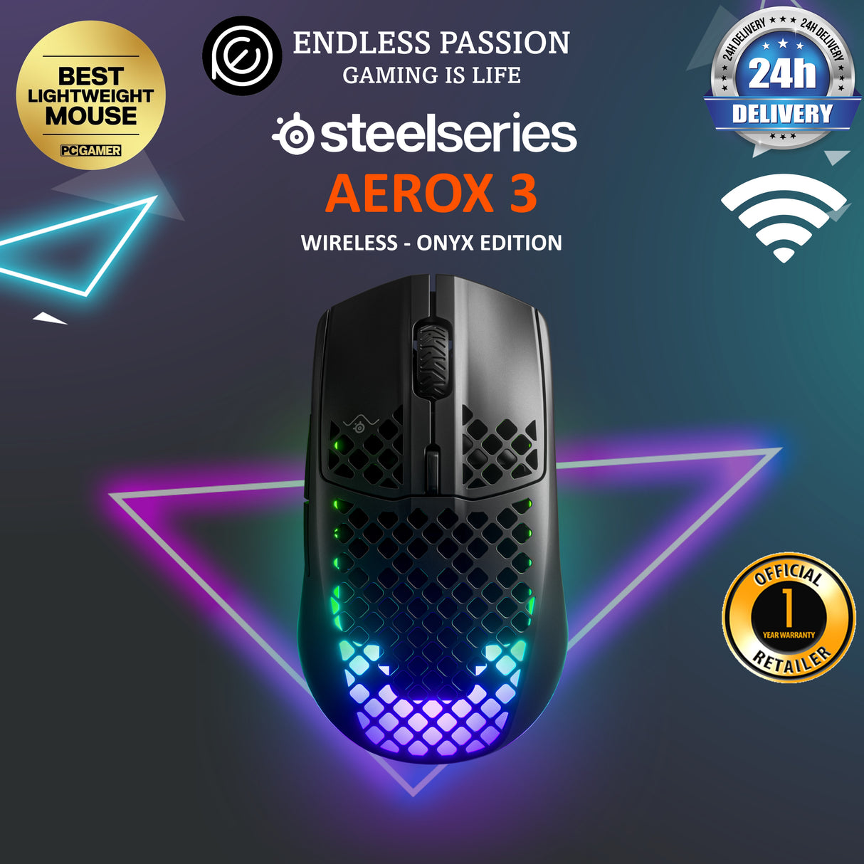 SteelSeries Aerox 3 Wireless Gaming Mouse