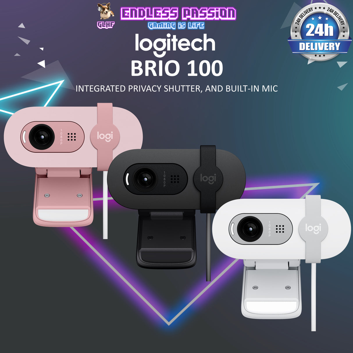 Logitech Brio 100 Full HD Webcam