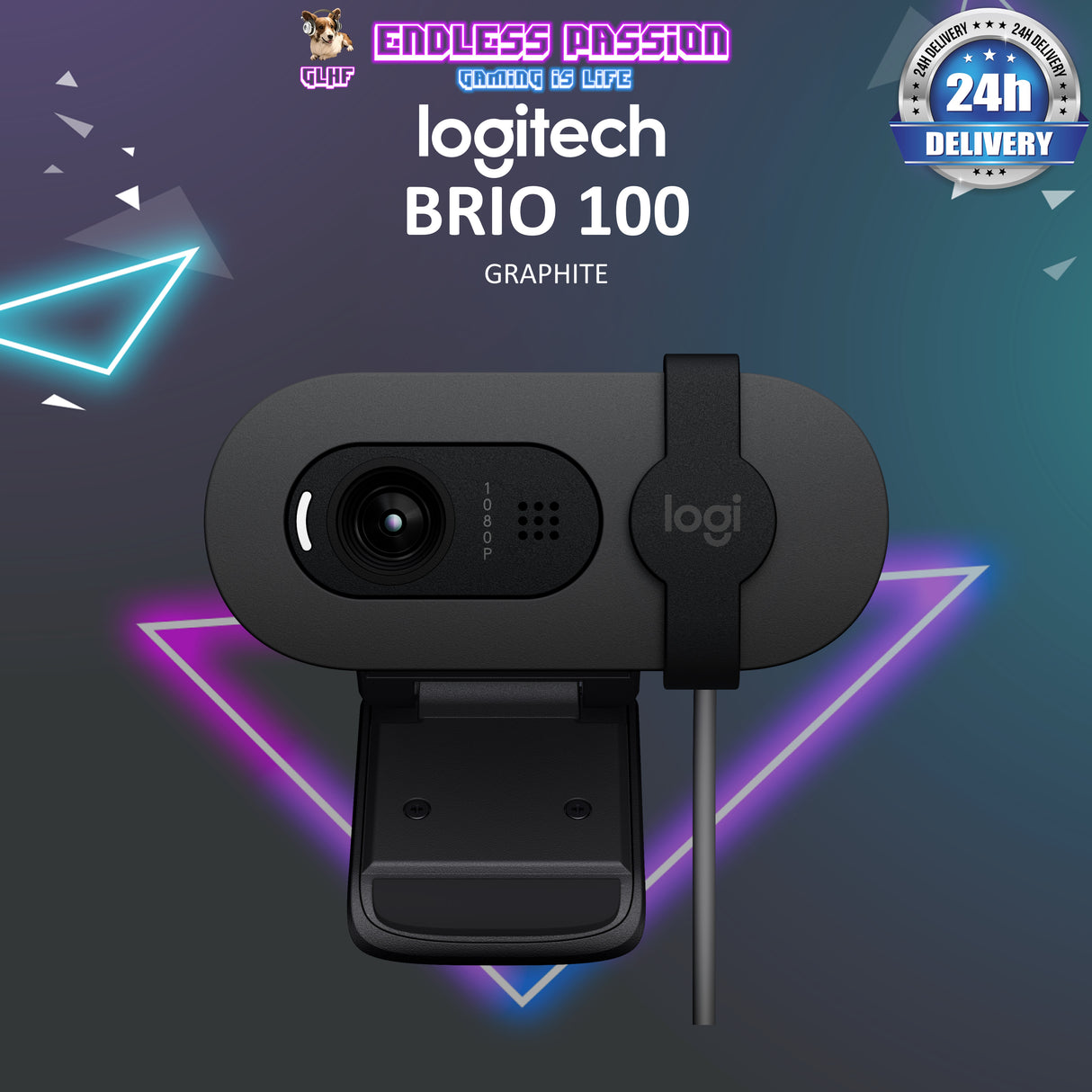 Logitech Brio 100 Full HD Webcam