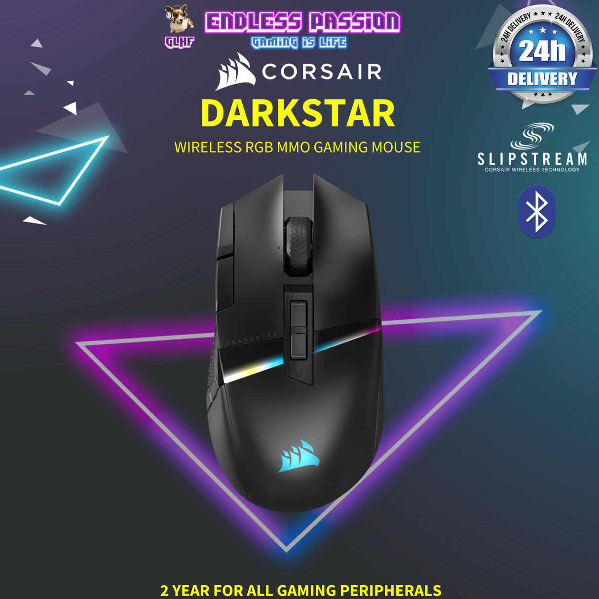 Corsair DARKSTAR Wireless MMO/MOBA Gaming Mouse