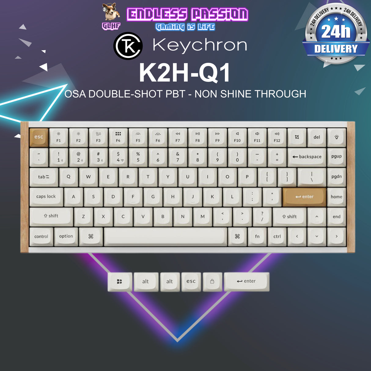 Keychron K2 HE Wireless Magnetic Switch Custom Keyboard