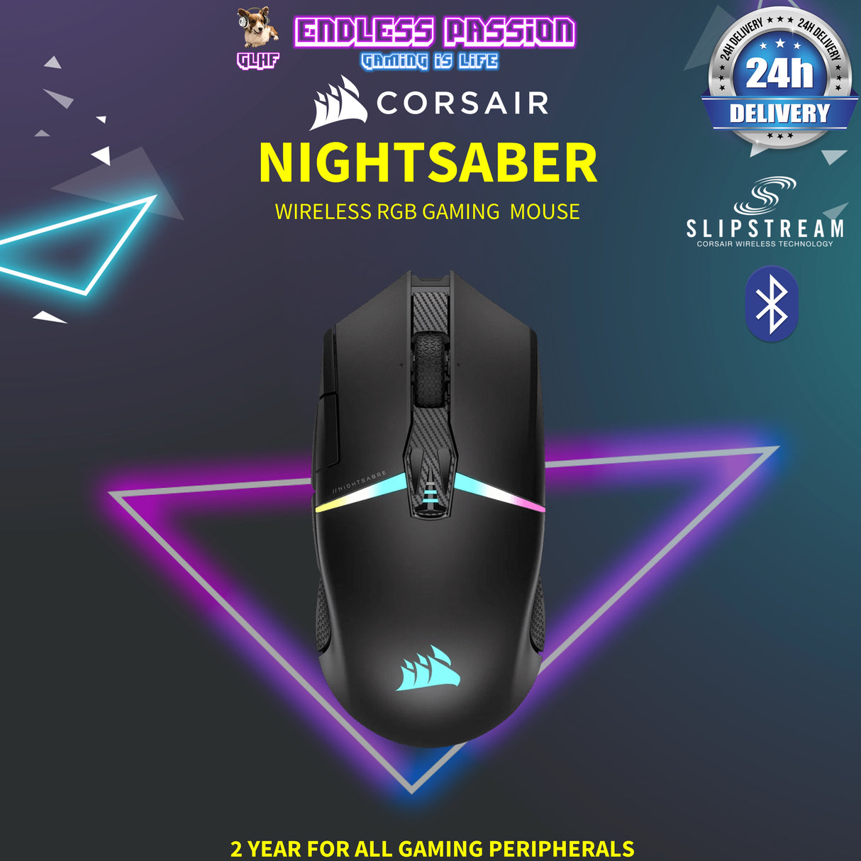 Corsair NIGHTSABRE RGB Wireless Gaming Mouse