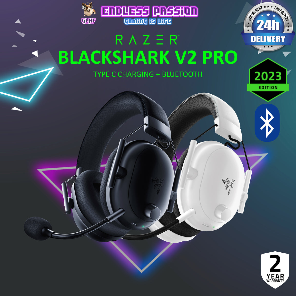 Razer BlackShark V2 Pro Wireless Gaming Headset - 2023 Edition