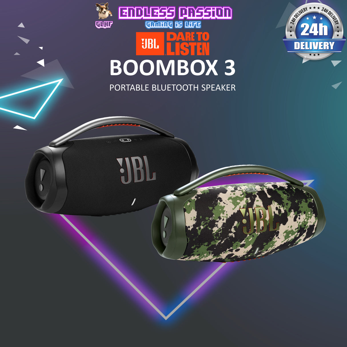 JBL Boombox 3 Portable Bluetooth Speaker