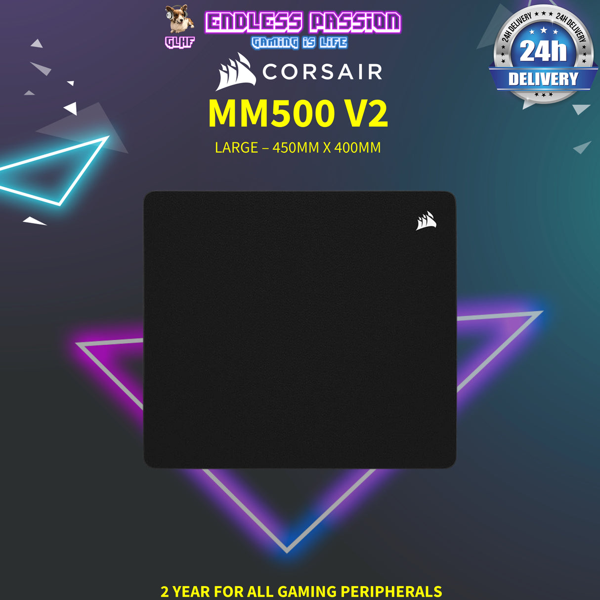 Corsair MM500 v2 Hybrid Cloth Gaming Mouse Pad [PRE-ORDER]