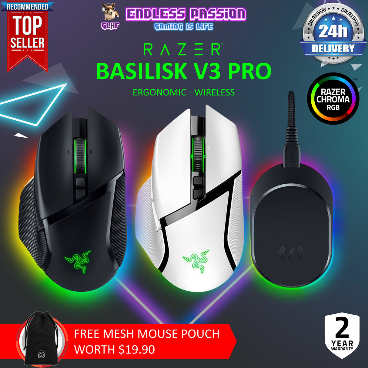 Razer Basilisk V3 Pro Wireless Gaming Mouse