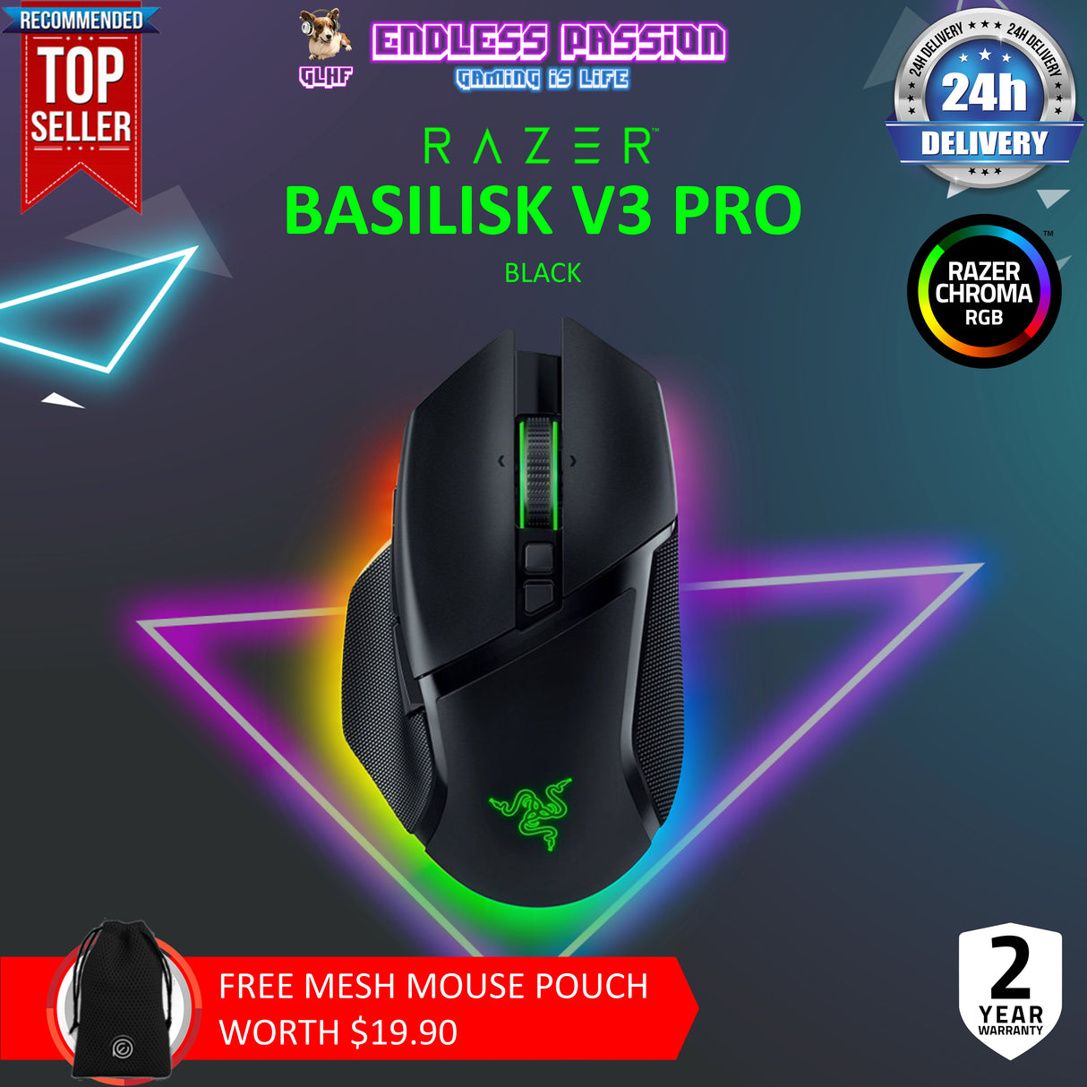 Razer Basilisk V3 Pro Wireless Gaming Mouse