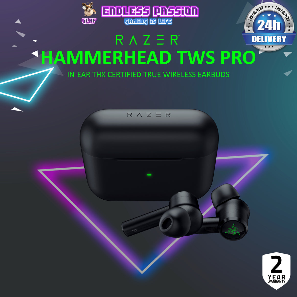 Razer Hammerhead True Wireless Pro Gaming Earbuds