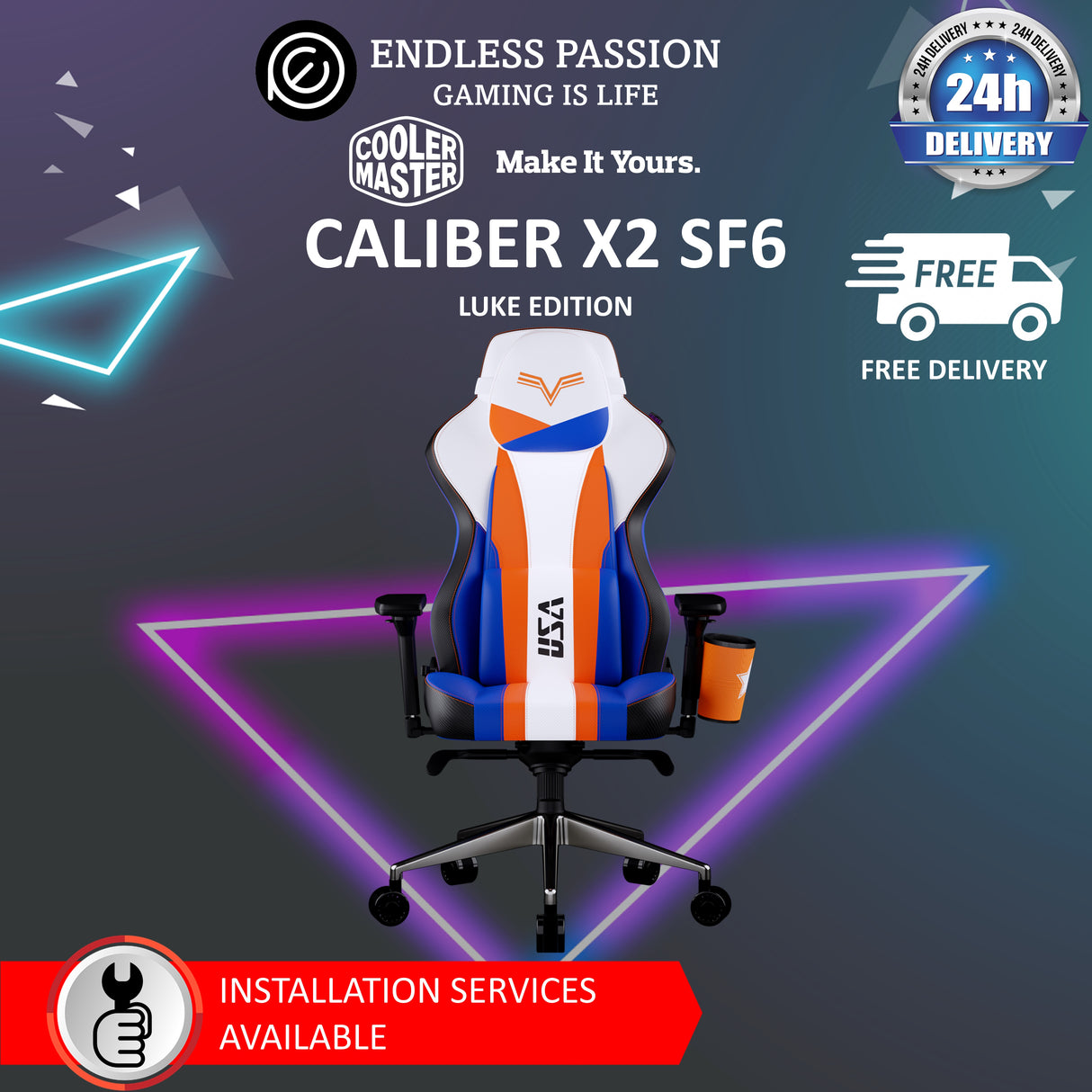 Cooler Master Caliber X2 Gaming Chair - Street Fighter Edition