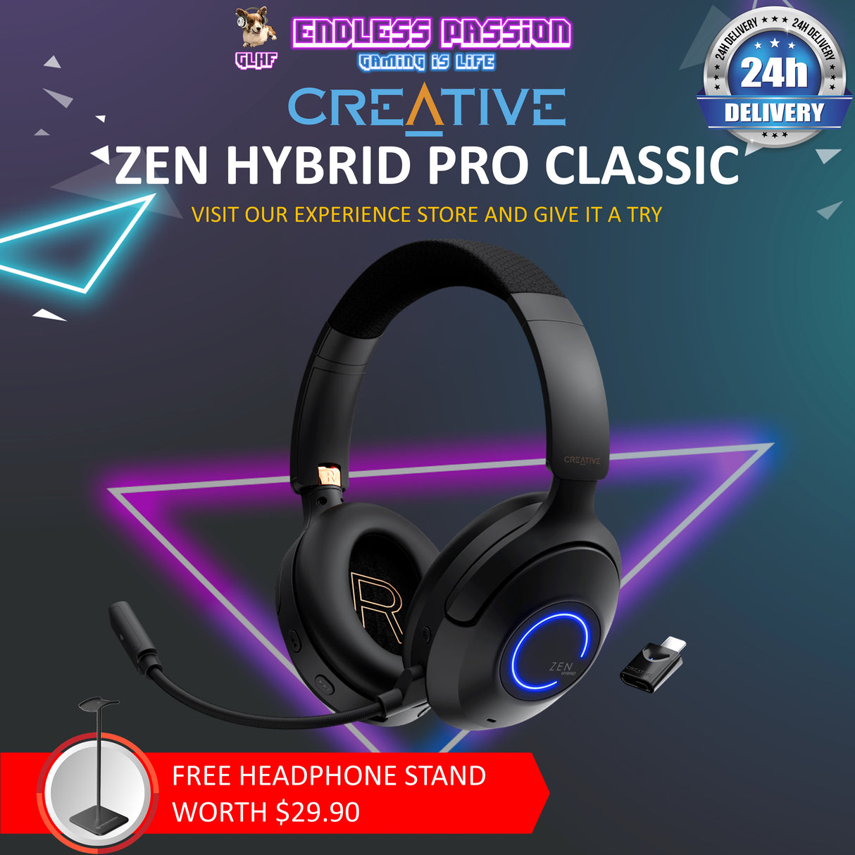 Creative Zen Hybrid Pro (Classic) Wireless Over-Ear Headphones