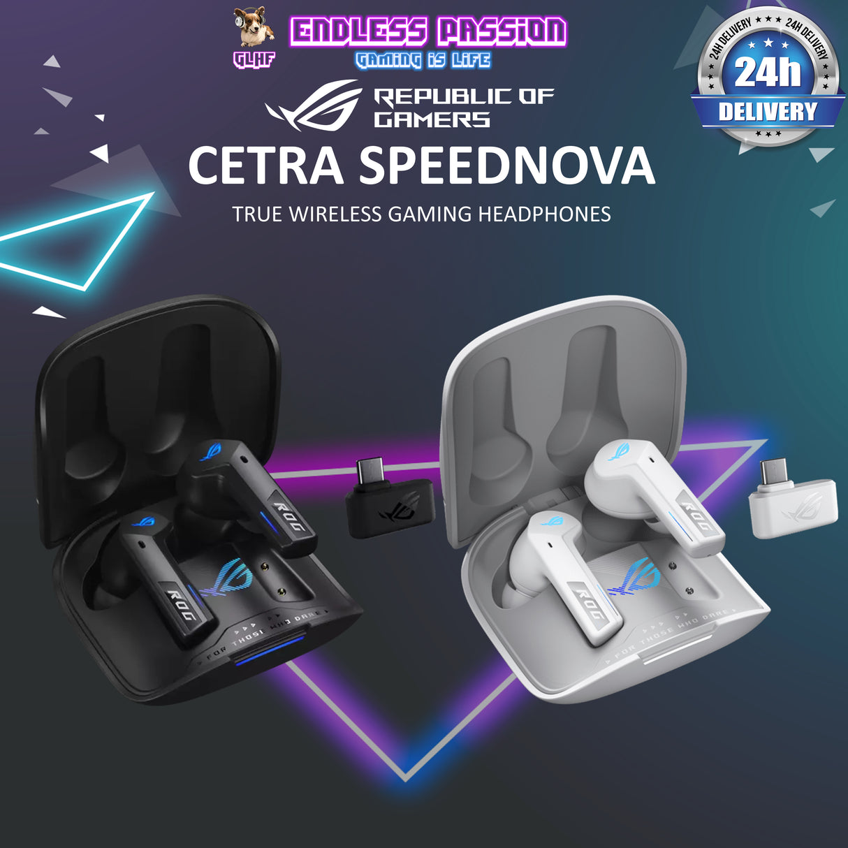 Asus ROG Cetra True Wireless SpeedNova Wireless Gaming Earbuds