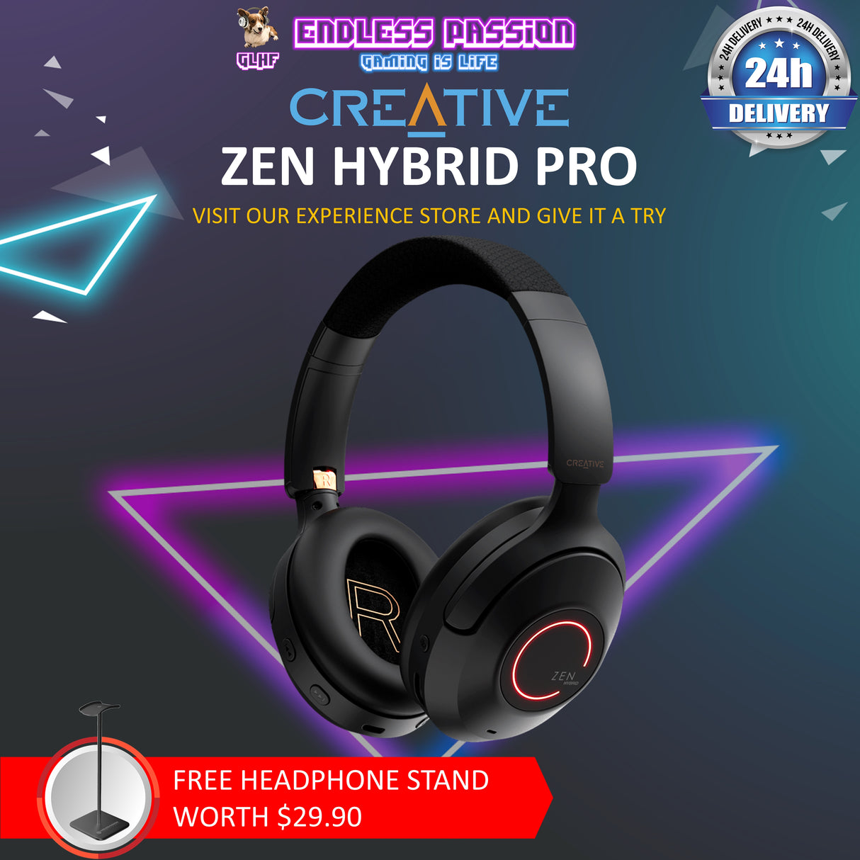 Creative Zen Hybrid Pro Wireless Over-Ear Headphones