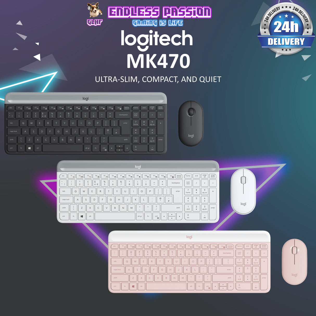 Logitech MK470 Wireless Slim Combo