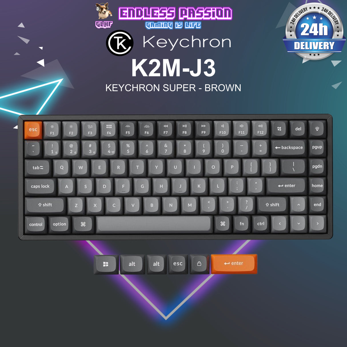 Keychron K2 Max QMK Wireless Mechanical Keyboard