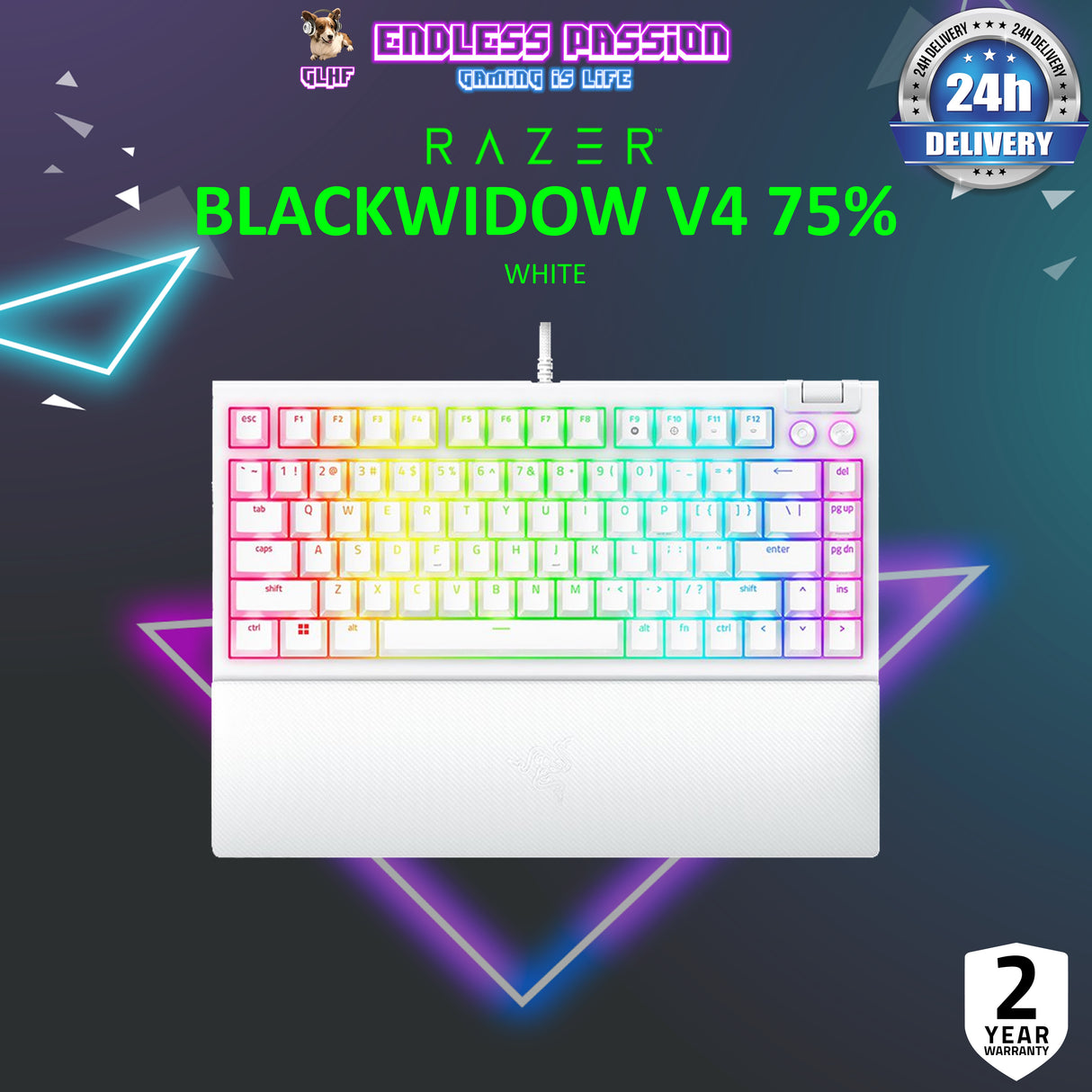 Razer BlackWidow V4 75% Wired Mechanical Gaming Keyboard