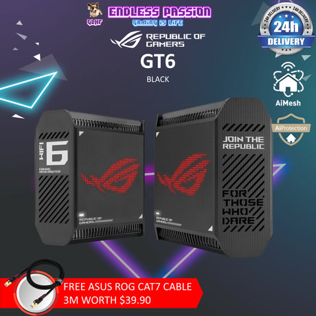 Asus ROG Rapture GT6 Tri-Band WiFi 6 Mesh WiFi System