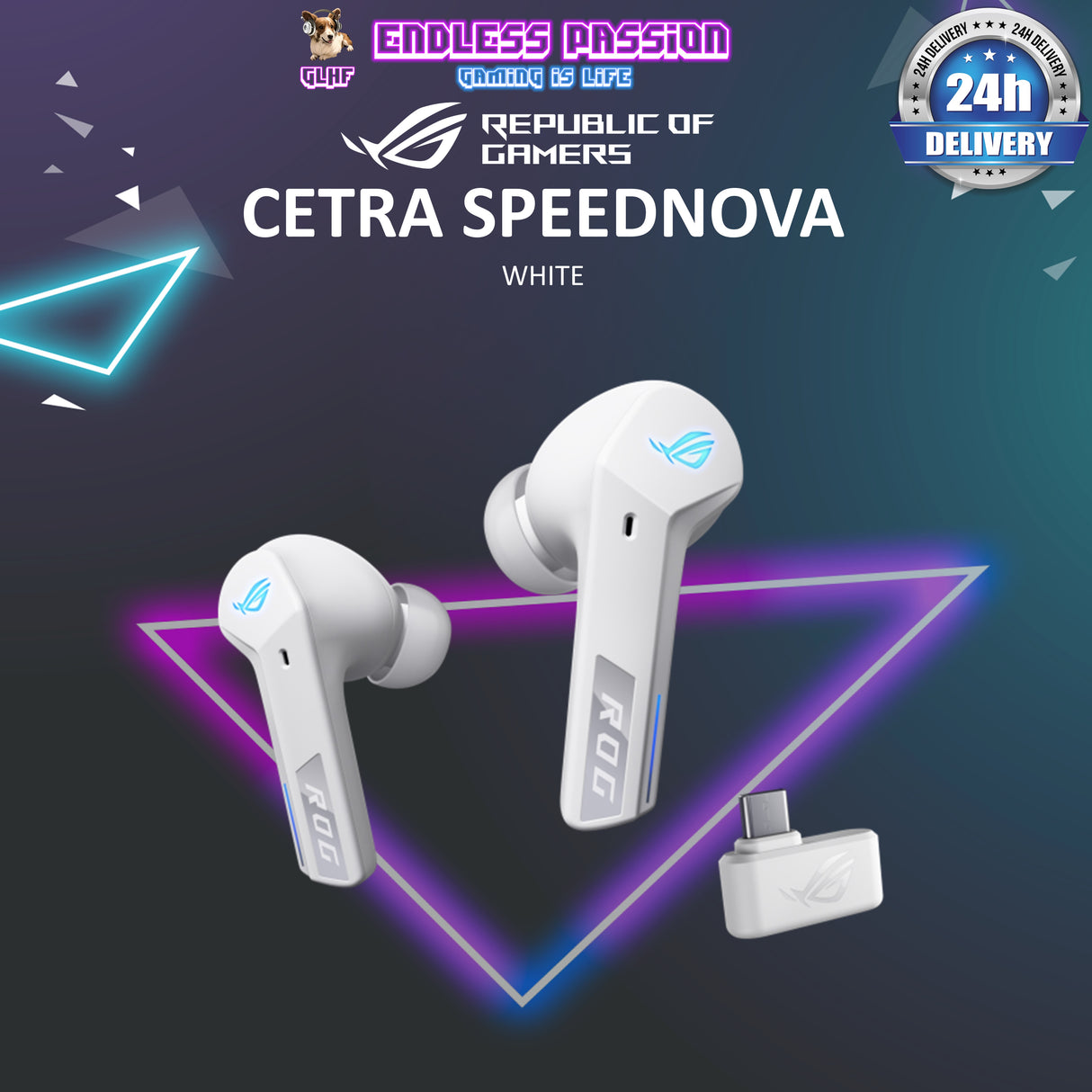 Asus ROG Cetra True Wireless SpeedNova Wireless Gaming Earbuds