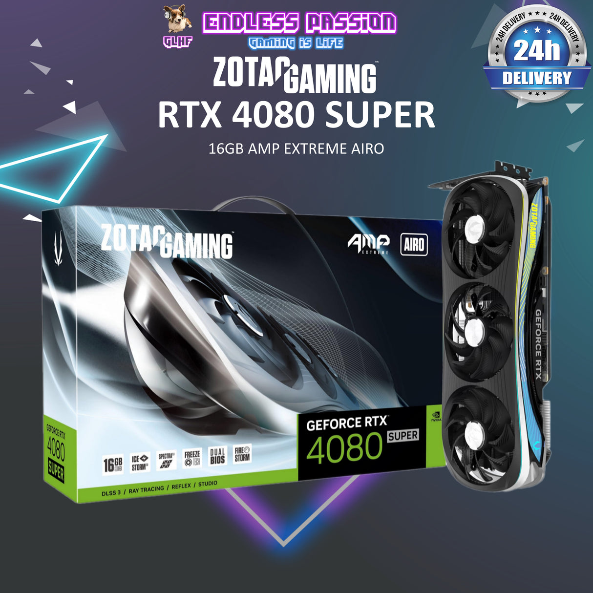 ZOTAC GeForce RTX 4080 16GB Super AMP Extreme Airo