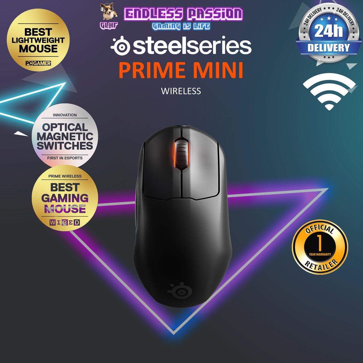 SteelSeries Prime Mini Wireless Gaming Mouse