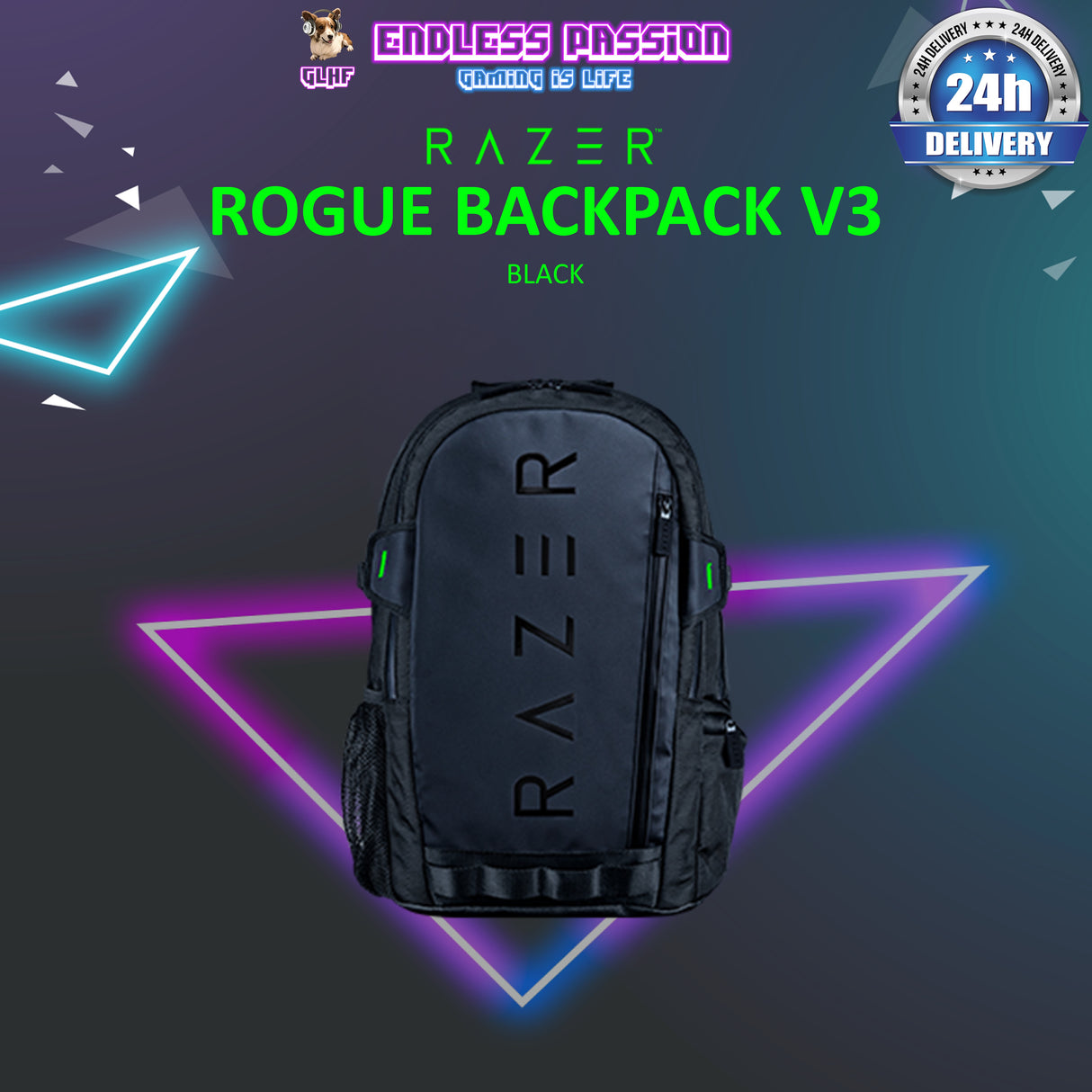 Razer Rogue 14"/16" Backpack V3 - Available in Black and Chromatic