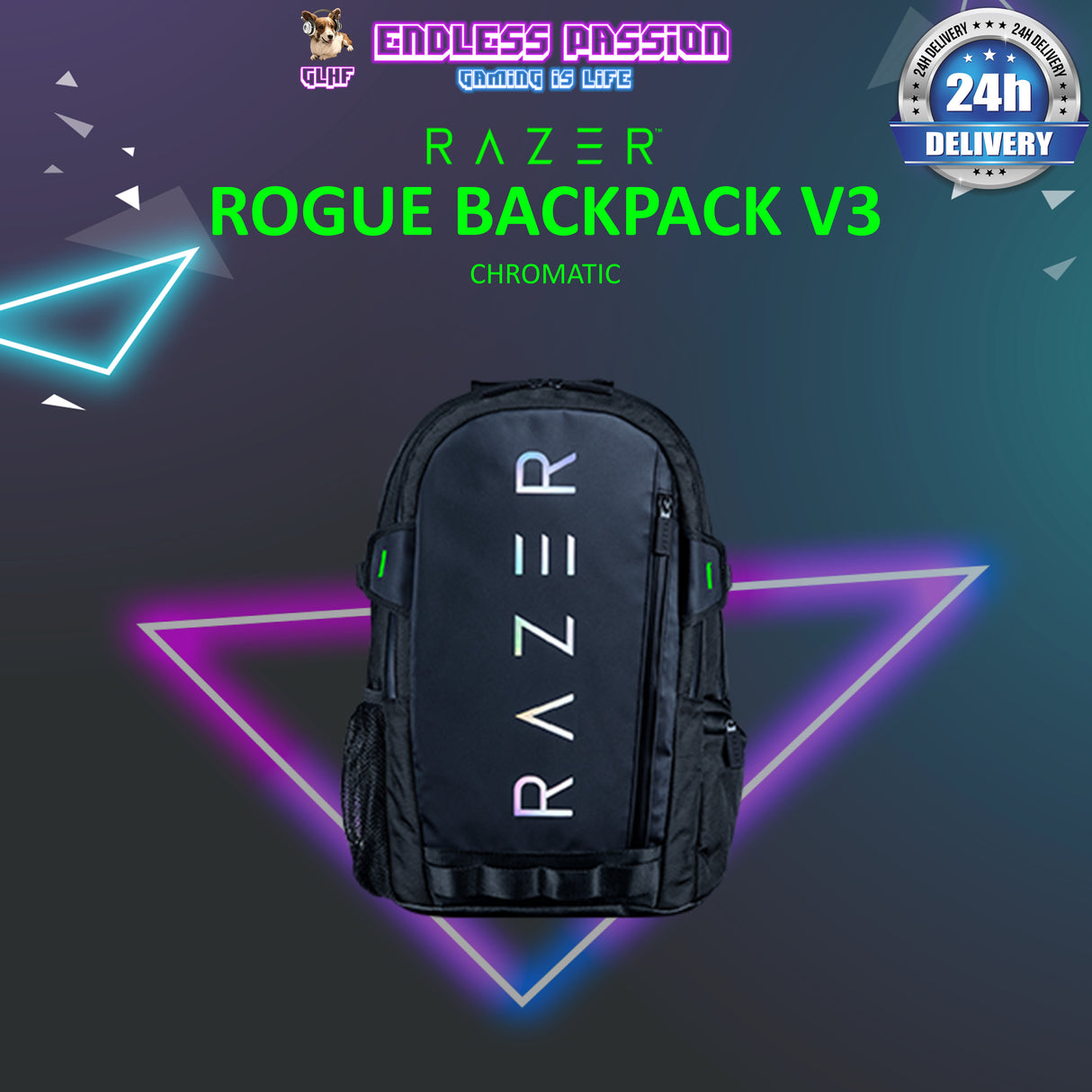 Razer Rogue 14"/16" Backpack V3 - Available in Black and Chromatic