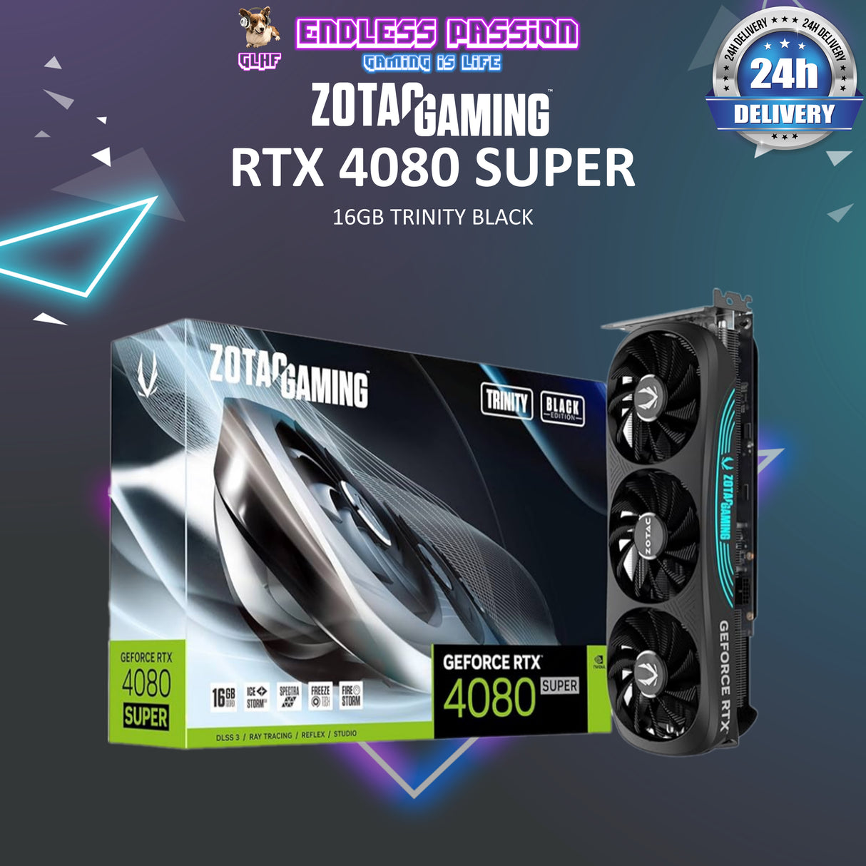 ZOTAC GeForce RTX 4080 16GB Super Trinity Black