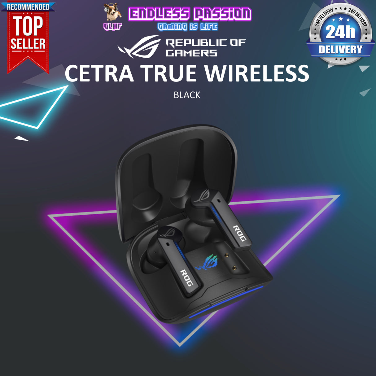 Asus ROG Cetra True Wireless Gaming Earbuds