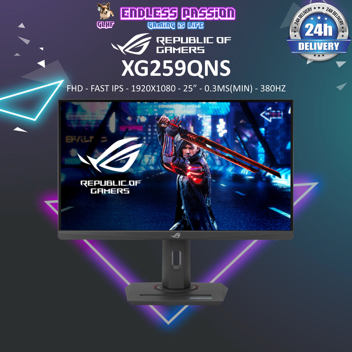 ASUS ROG Strix XG259QNS 25 Inch Gaming Monitor