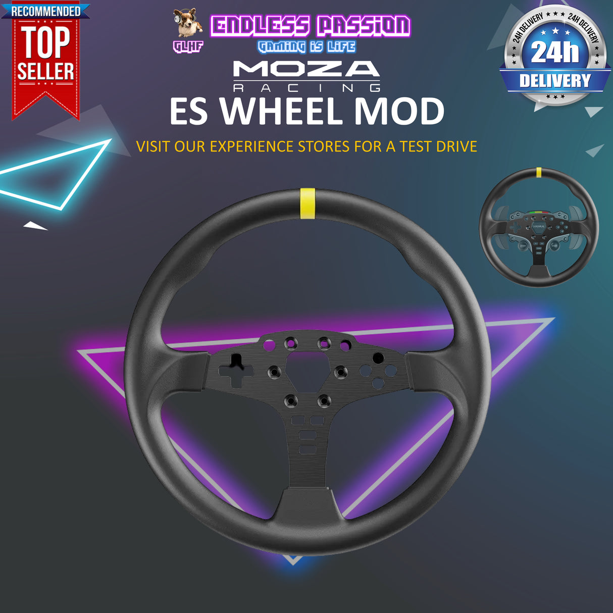 MOZA 12-inch Round Wheel Mod for ES