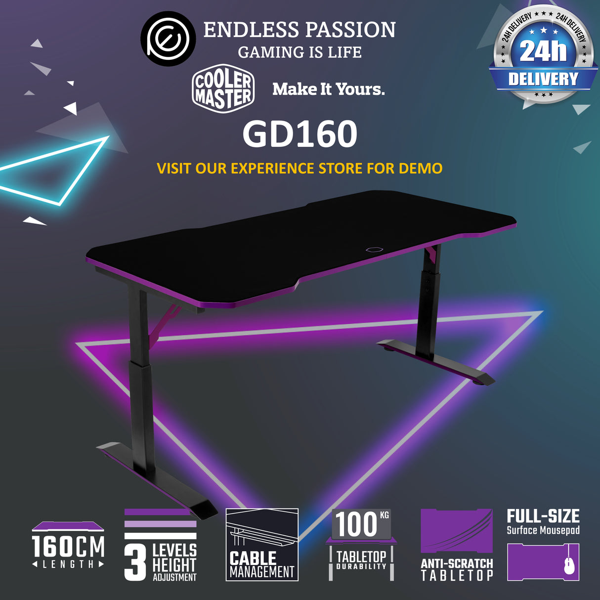 Cooler Master GD160 Gaming Desk