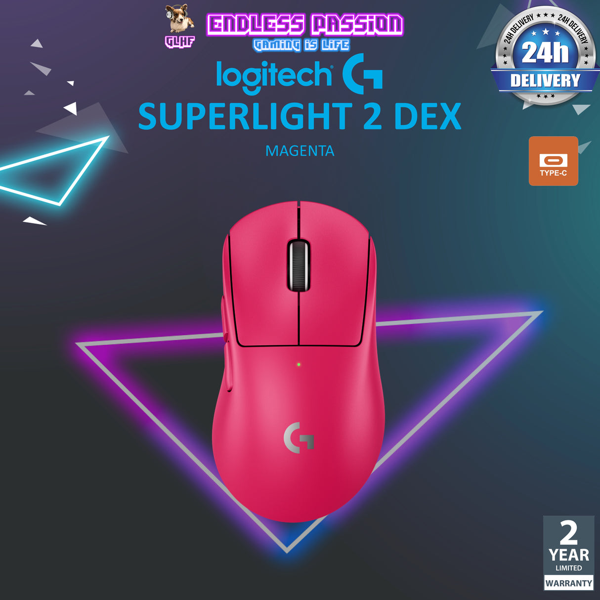 Logitech G Pro X Superlight 2 DEX Wireless Gaming Mouse