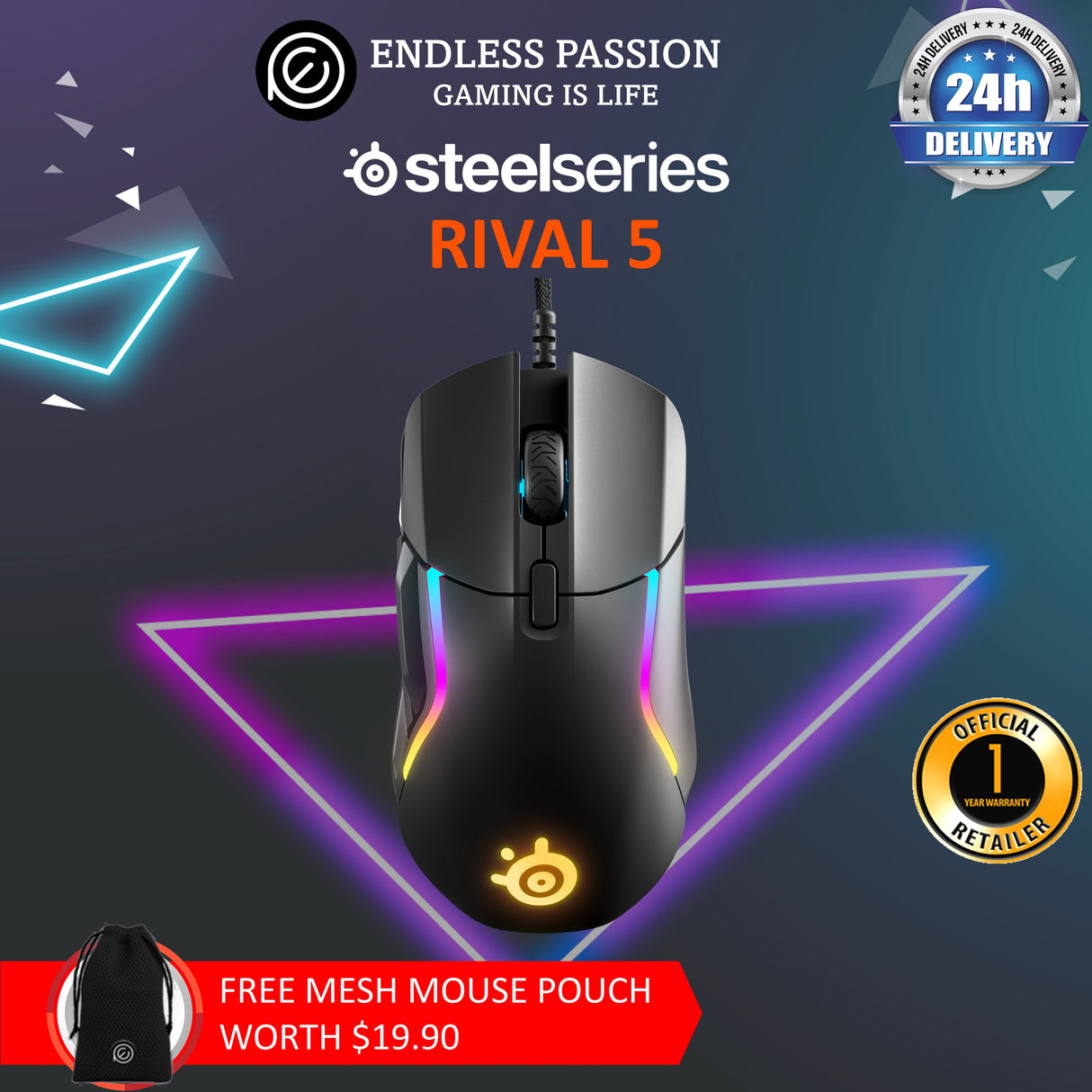 SteelSeries Rival 3 Gaming Mouse