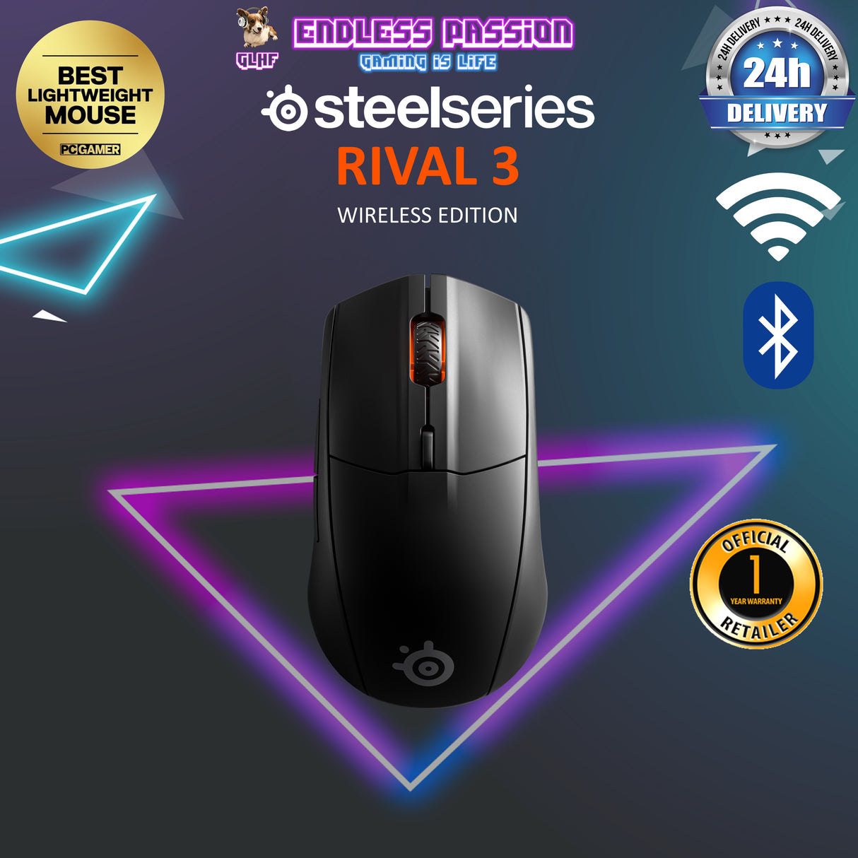 SteelSeries Rival 3 Wireless Gaming Mouse