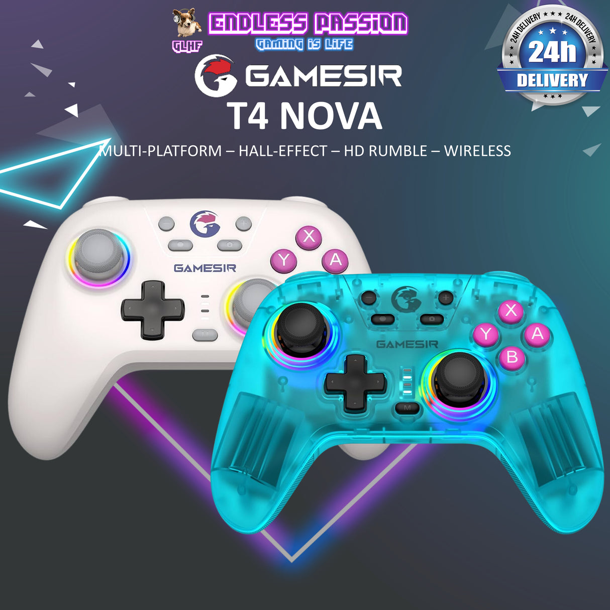 GameSir T4 Nova HD Rumble Wireless Controller