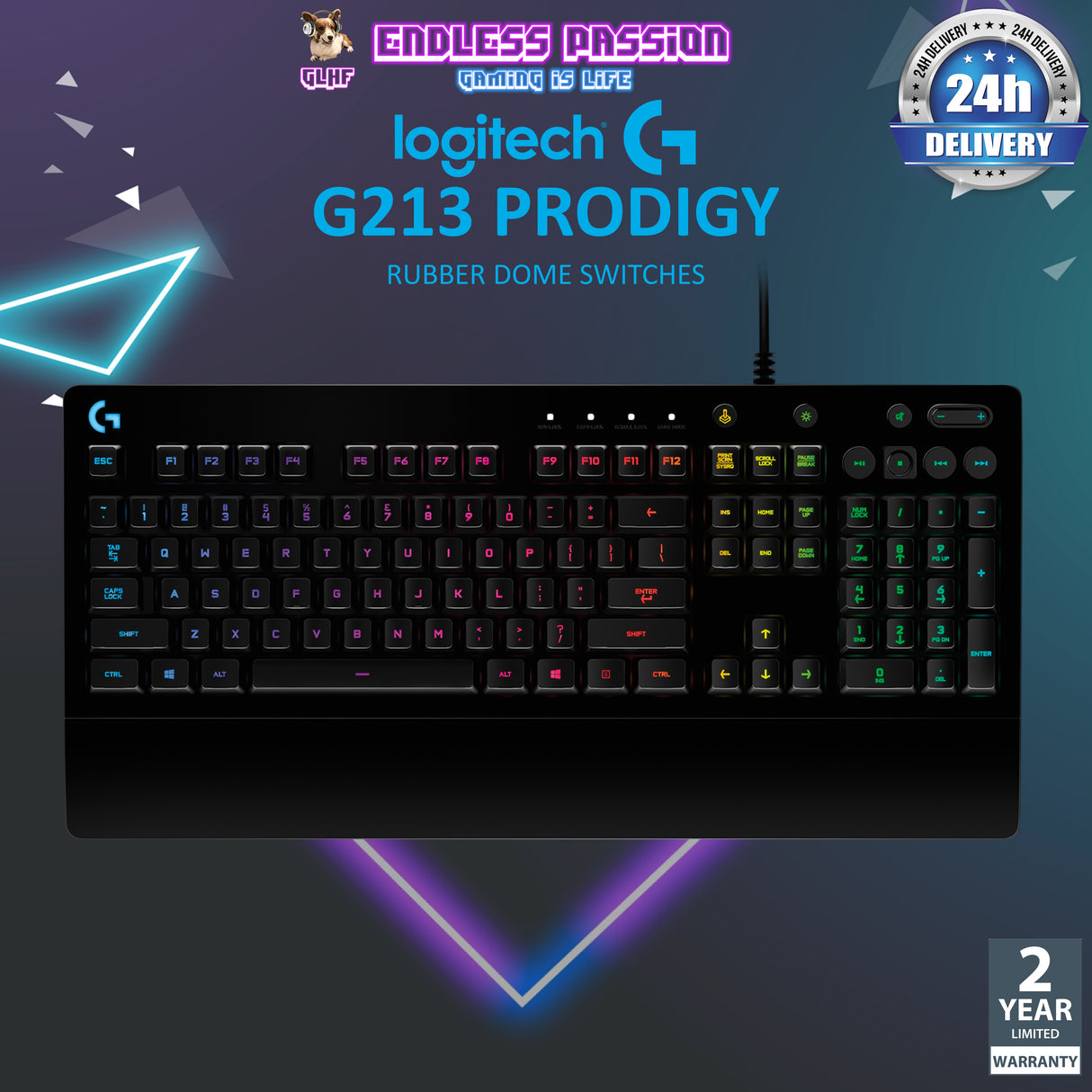 Logitech G213 Prodigy Gaming RGB Keyboard