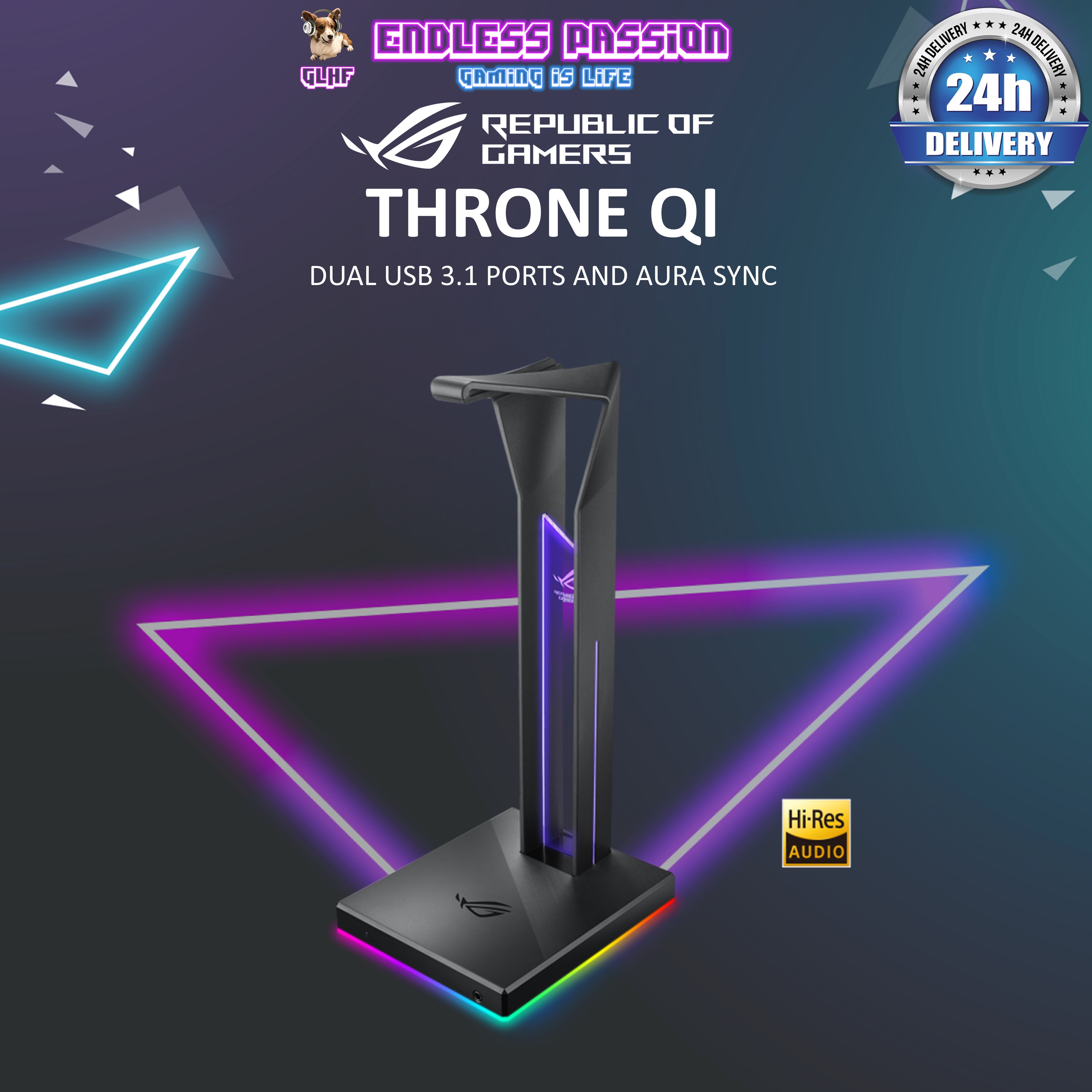 Asus ROG Throne Qi Gaming Headset Stand – Endless Passion