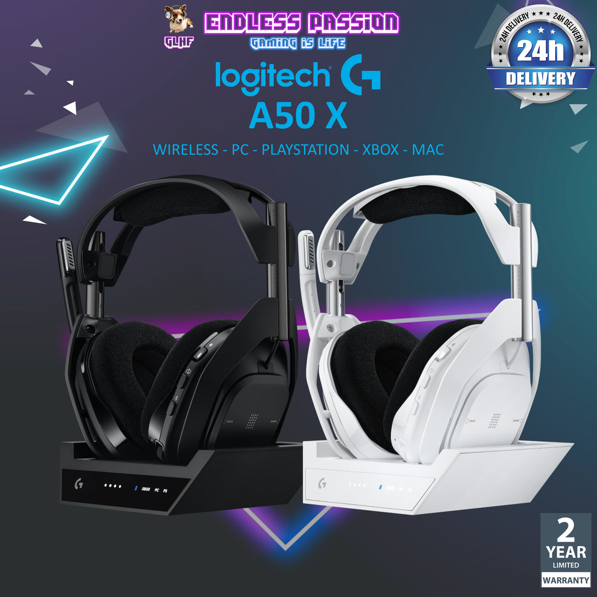 Logitech G Astro A50 X Lightspeed Wireless Gaming Headset + Base Station